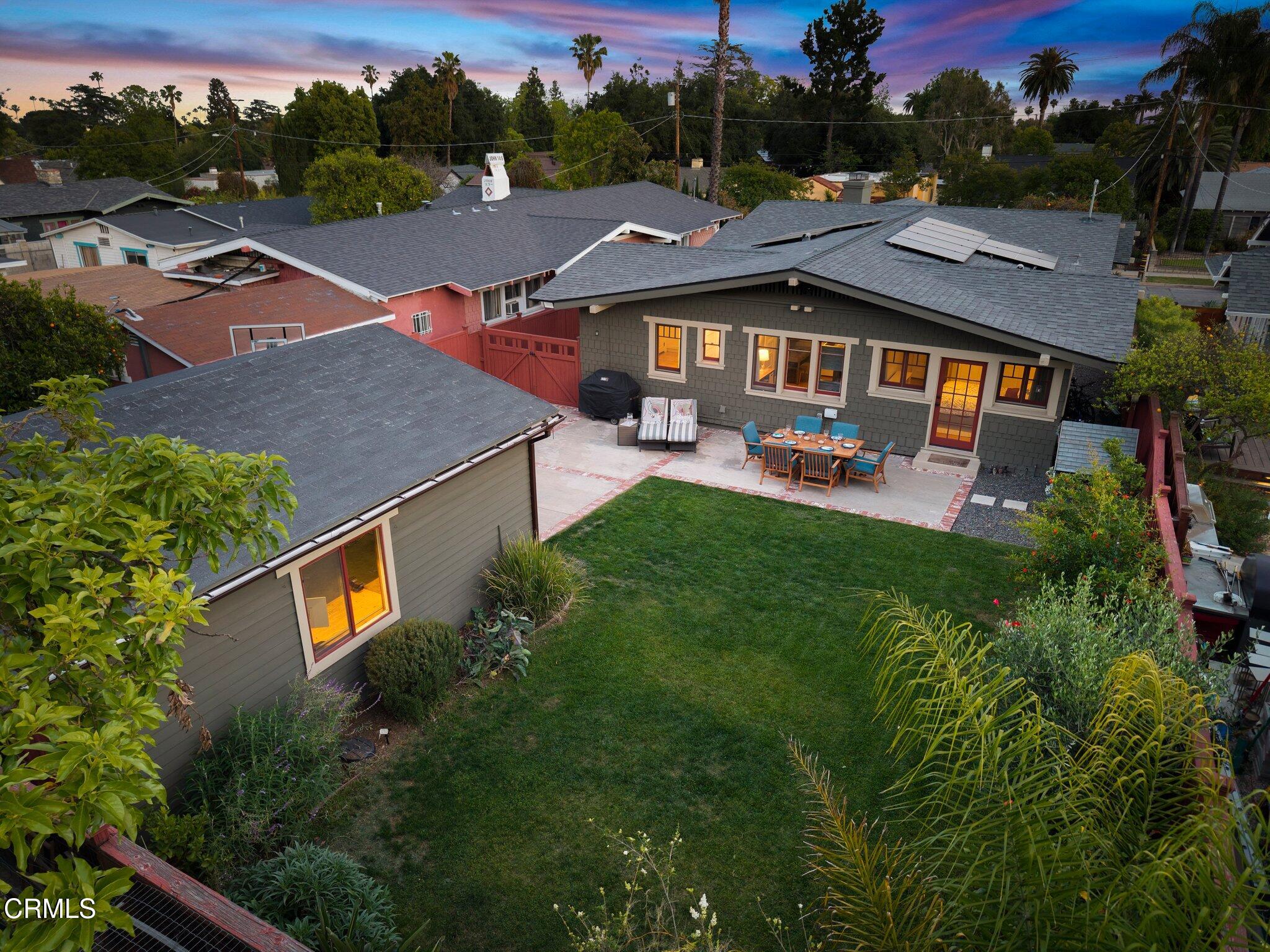 501 Douglas Street Pasadena, CA 91104 - Photo 33 of 36 an aerial view of a house with garden space and street view