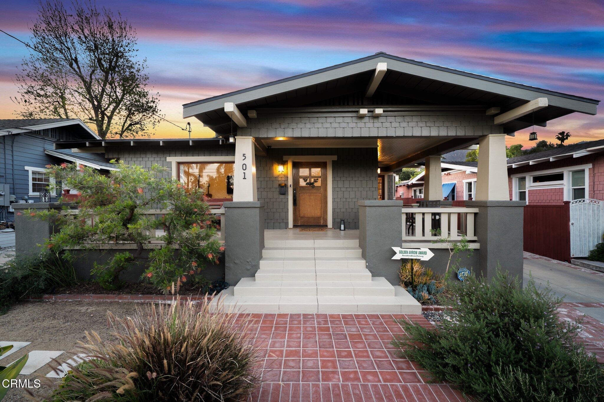 501 Douglas Street Pasadena, CA 91104 - Photo 36 of 36 a front view of a house with plants