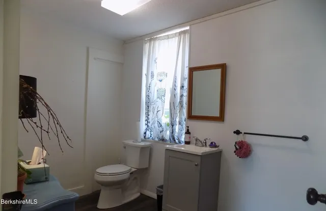 a close view of water heater room