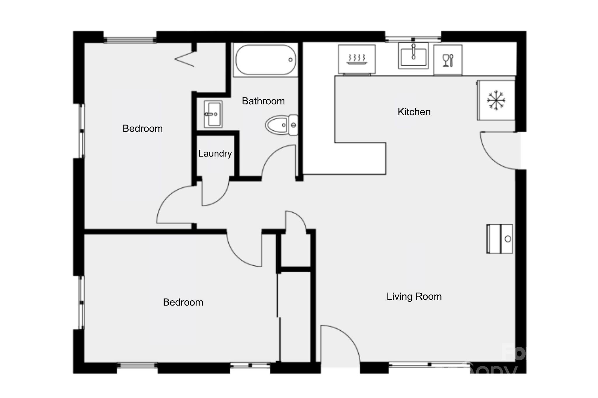 2144 Wilson Road Asheville, NC 28806 - Photo 23 of 27 a picture of a counter top space