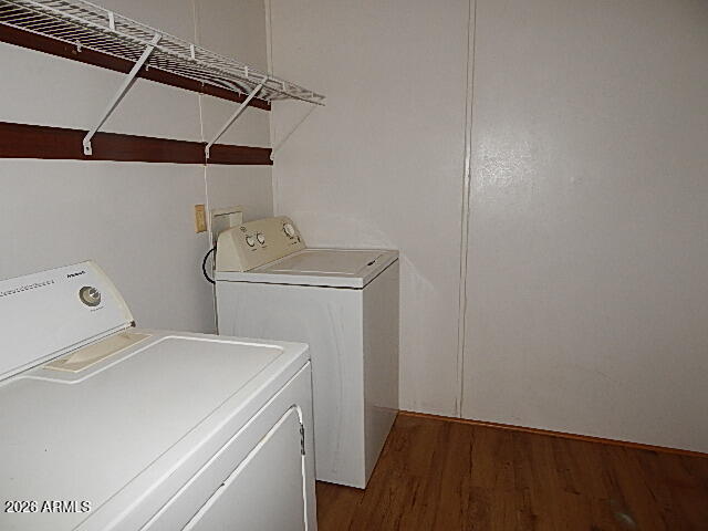 24231 West Patton Road Wittmann, AZ 85361 - Photo 11 of 12 a utility room with dryer and washer