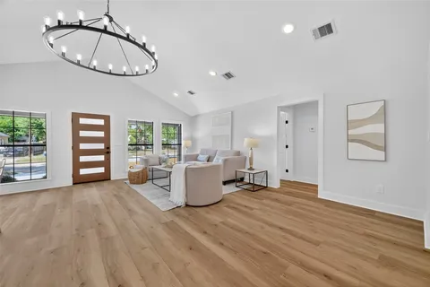 a view of livingroom with furniture and window
