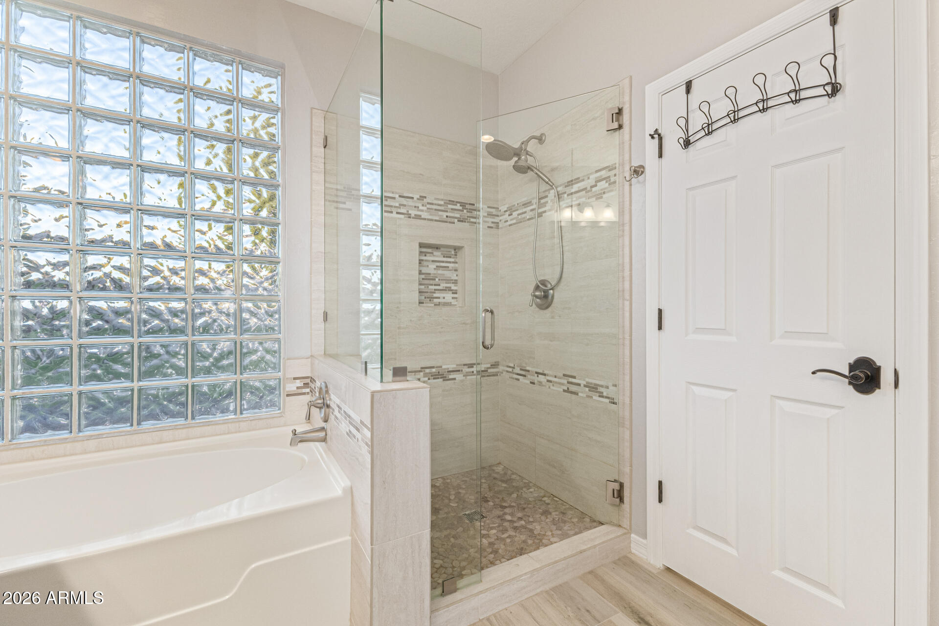 2500 East Milky Way Gilbert, AZ 85295 - Photo 20 of 33 a bathroom with a shower and a bath tub