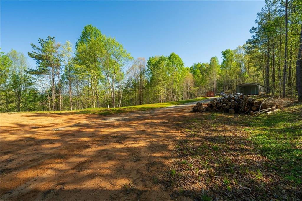 280 Dan Ross Road Six Mile, SC 29682 - Photo 2 of 18 A spacious, cleared lot ready for development, surrounded by a vibrant, mature tree line.