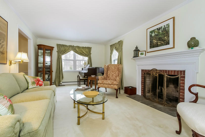 3 Wilson Ridge Road East Darien, CT 06820 - Photo 4 of 26 a living room with furniture fireplace and window