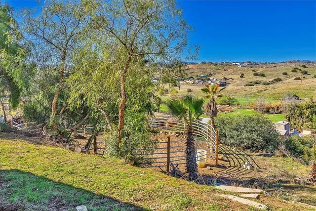 a view of an ocean with a houses