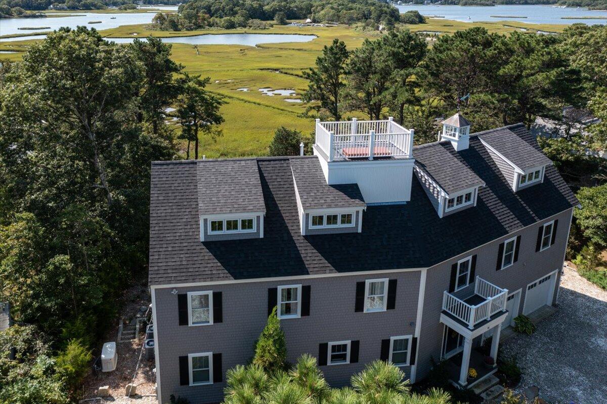 31 Amy Brown Road Mashpee, MA 02649 - Photo 73 of 95 an aerial view of house with ocean view