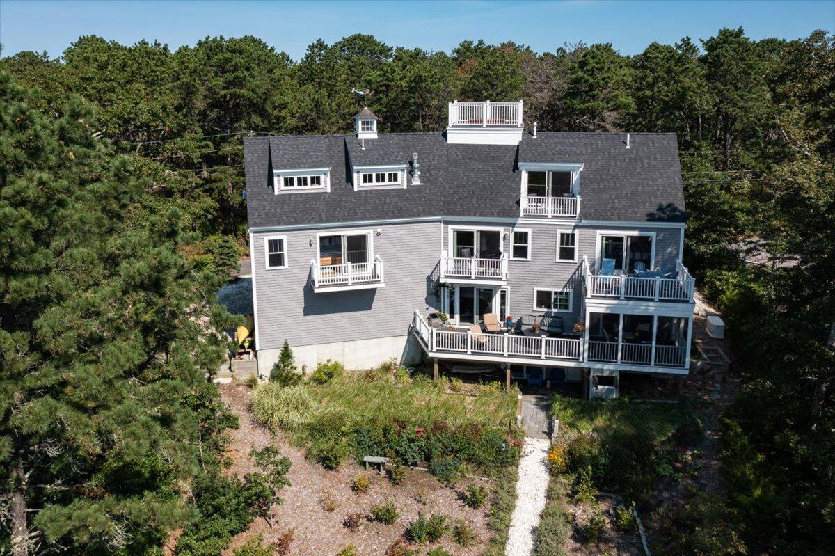 31 Amy Brown Road Mashpee, MA 02649 - Photo 80 of 95 an aerial view of a house with a yard