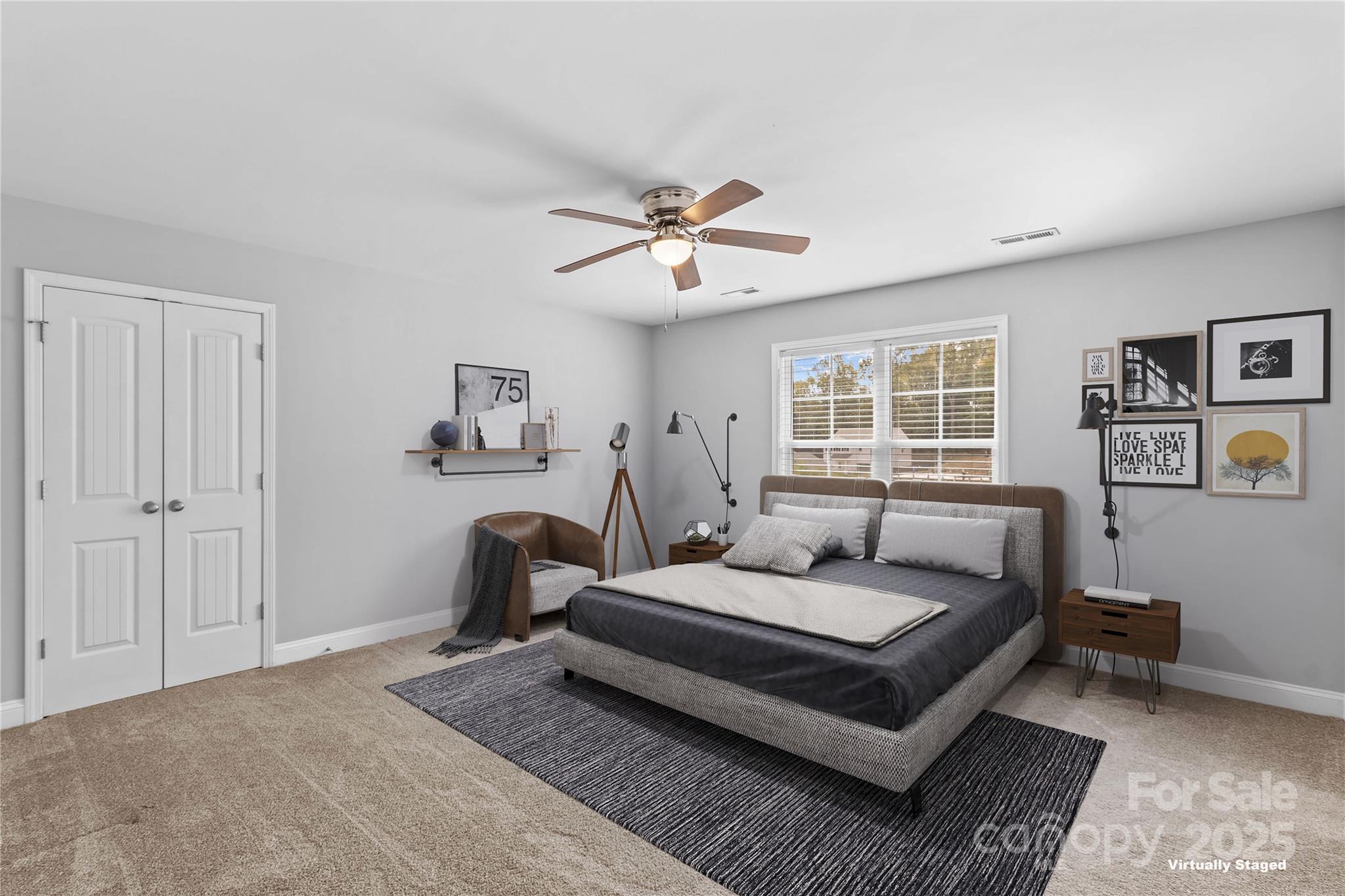 2518 Moose Road Kannapolis, NC 28083 - Photo 28 of 47 a bedroom with a bed wooden floor and window
