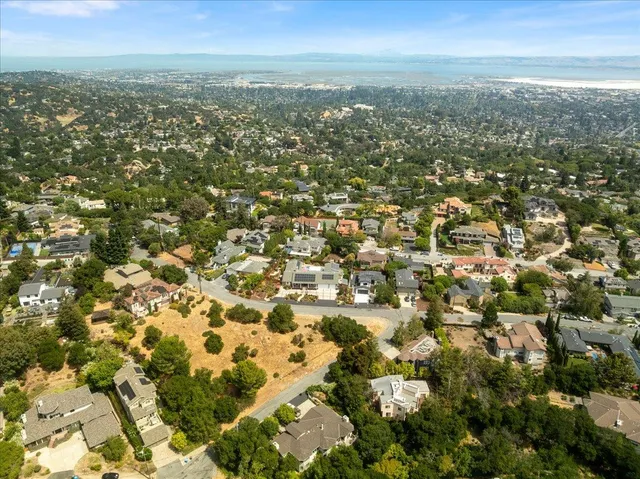 a view of city and mountain