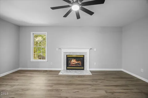 a view of balcony with trees