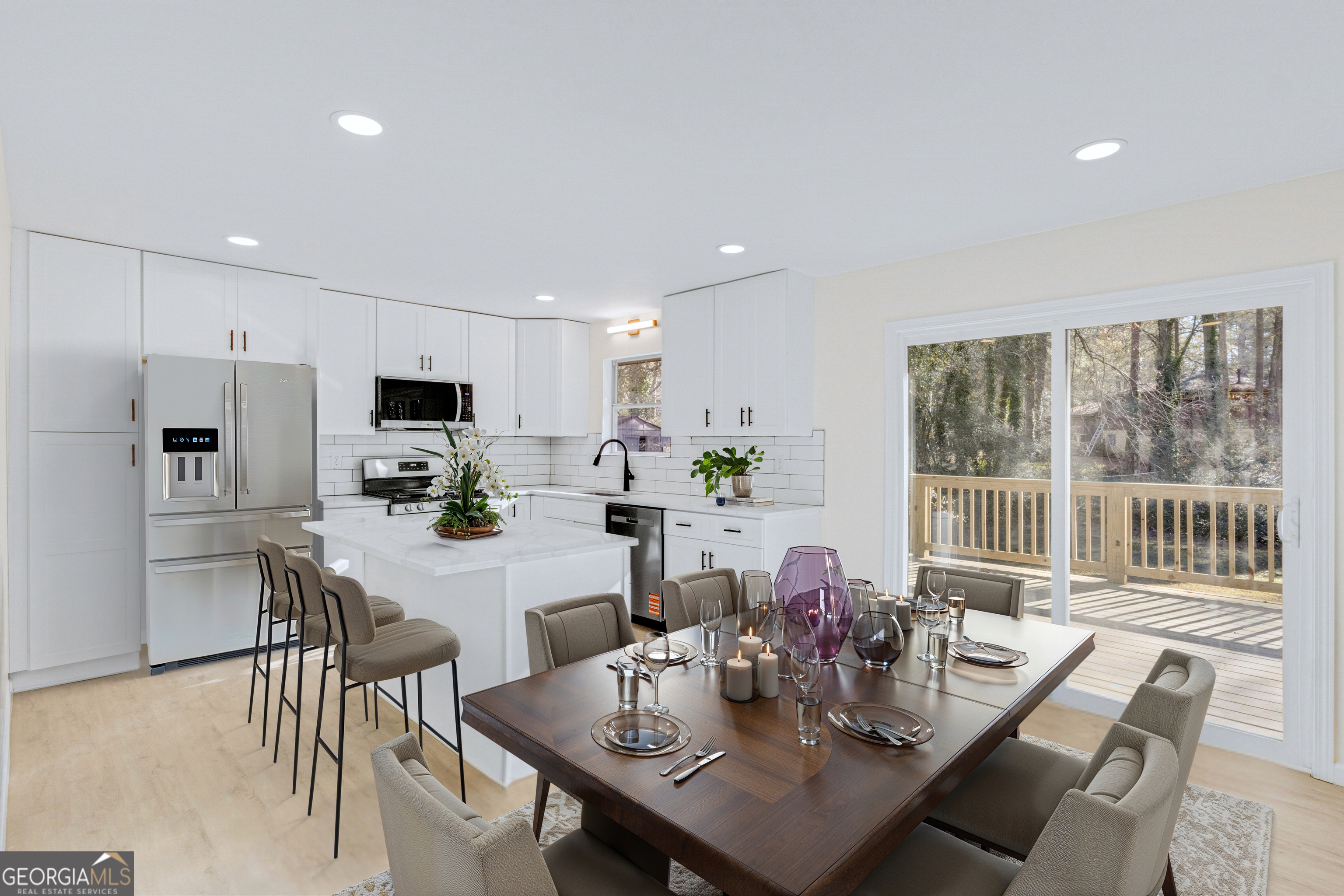 6695 Cedar Hurst Trail Atlanta, GA 30349 - Photo 4 of 23 a view of a dining room with furniture window and outside view
