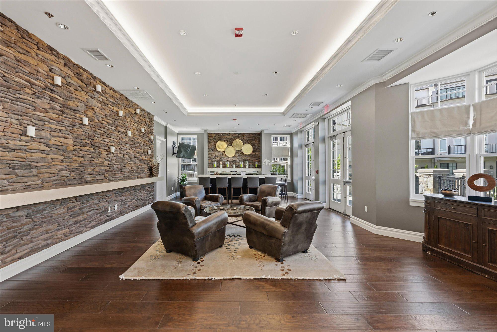 8121 River Road, Unit 423 Bethesda, MD 20817 - Photo 64 of 79 Party Room with Bar and Catering Kitchen