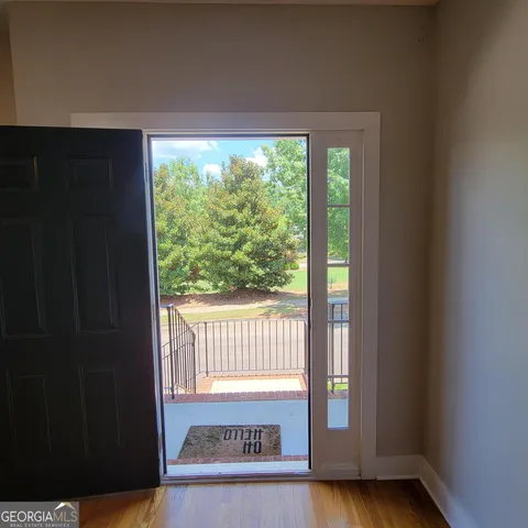 a view of an entrance door of the house