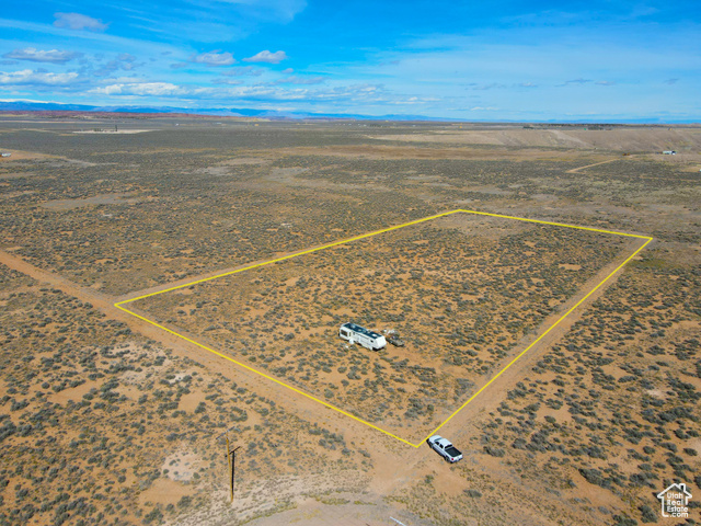 6000 South Well Road East, Unit 6 Duchesne, UT 84021 - Photo 4 of 12 Overview of rural landscape with property parcel outlined