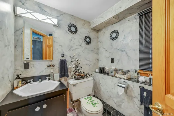 a close view of a utility room with a sink