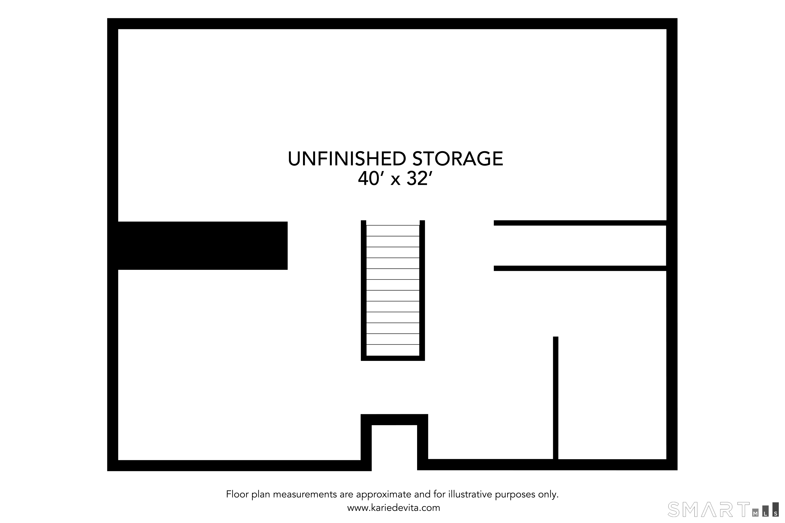 50 Firetown Road Granby, CT 06090 - Photo 40 of 40 Unfinished basement floor plan -- possibilities are endless!
