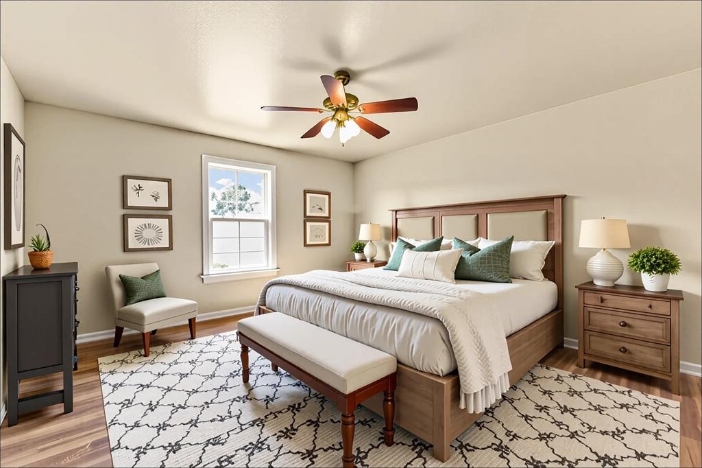 583 County Rd NW 1010 Road Northwest Mount Vernon, TX 75457 - Photo 19 of 40 a bedroom with a bed and a window