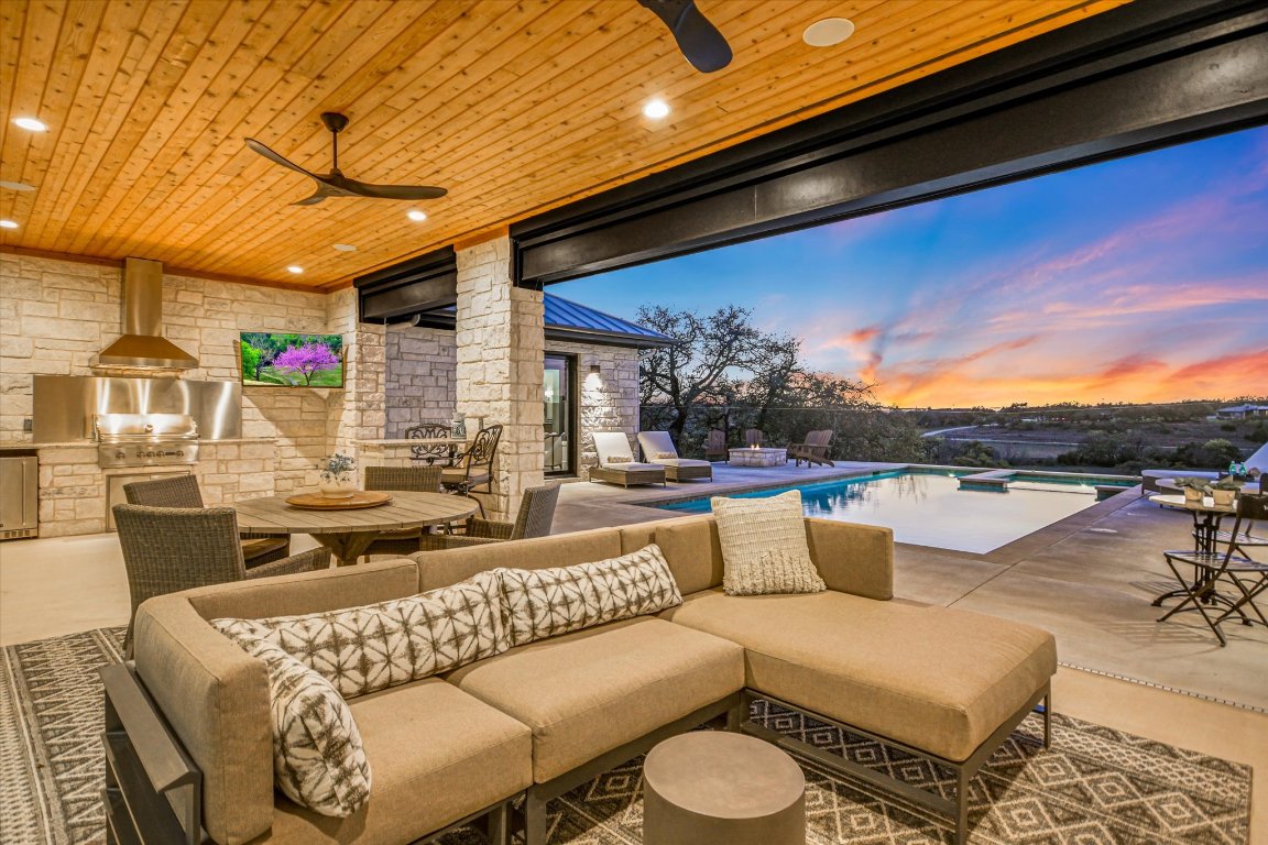 343 Pug Rippy Dripping Springs, TX 78620 - Photo 12 of 40 Outdoor living & outdoor kitchen