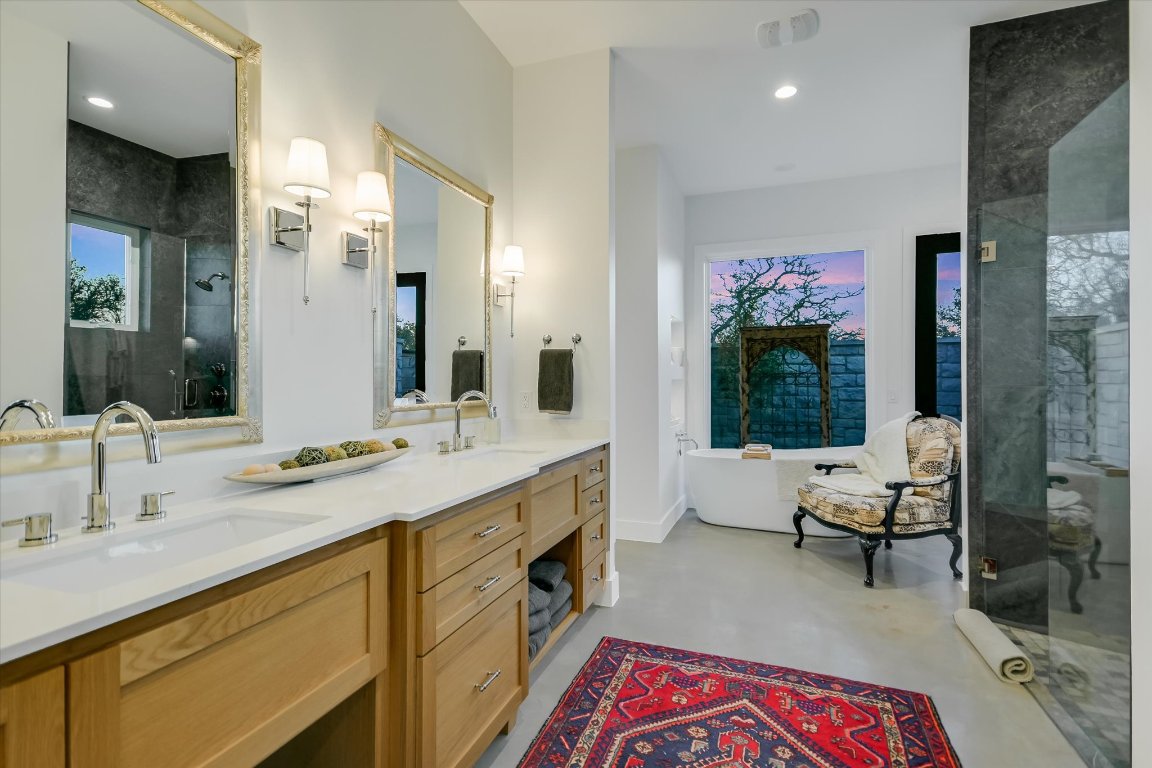 343 Pug Rippy Dripping Springs, TX 78620 - Photo 19 of 40 Spalike bath w/ mediation garden & slipper tub