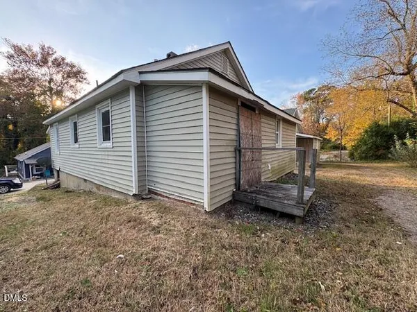 a backyard of a house