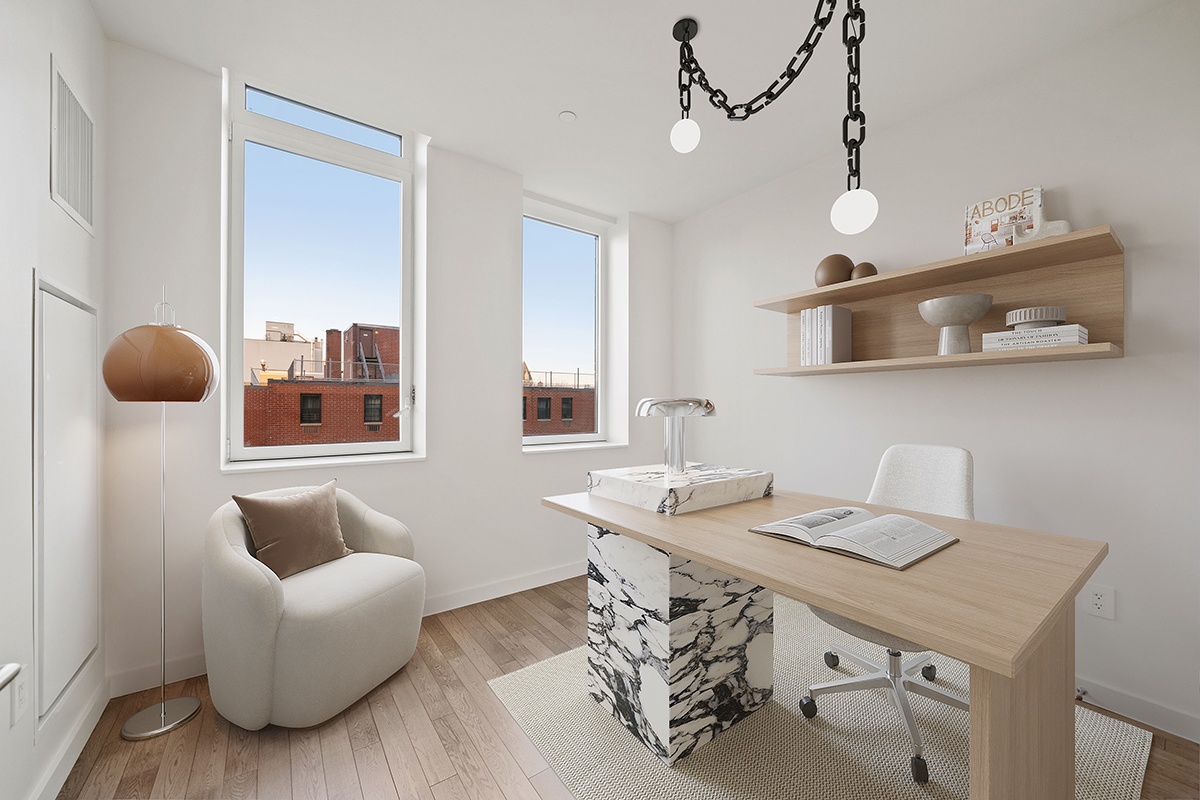 285 West 110th Street, Unit 6B Manhattan, NY 10026 - Photo 11 of 25 a living room with furniture and wooden floor