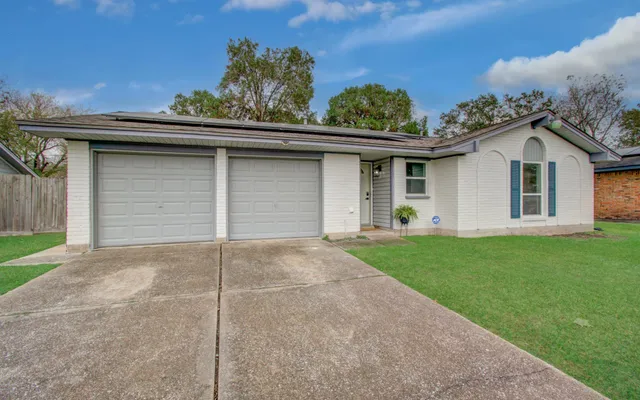 a view of a house with a outdoor space