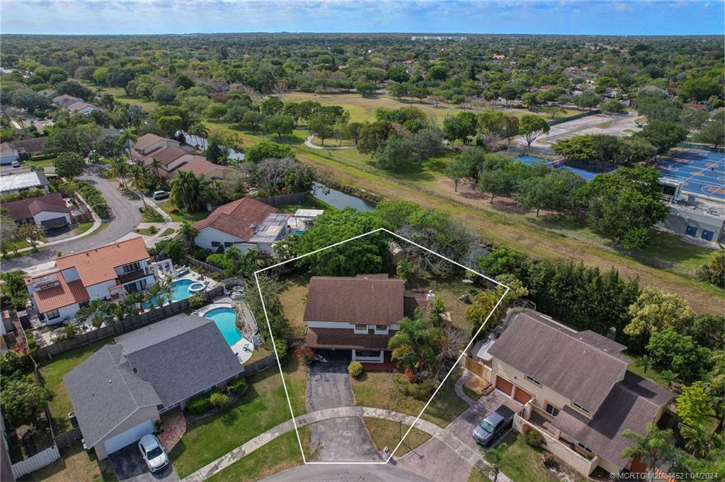 12775 Southwest 110th Terrace Miami, FL 33186 - Photo 36 of 36 an aerial view of house with yard