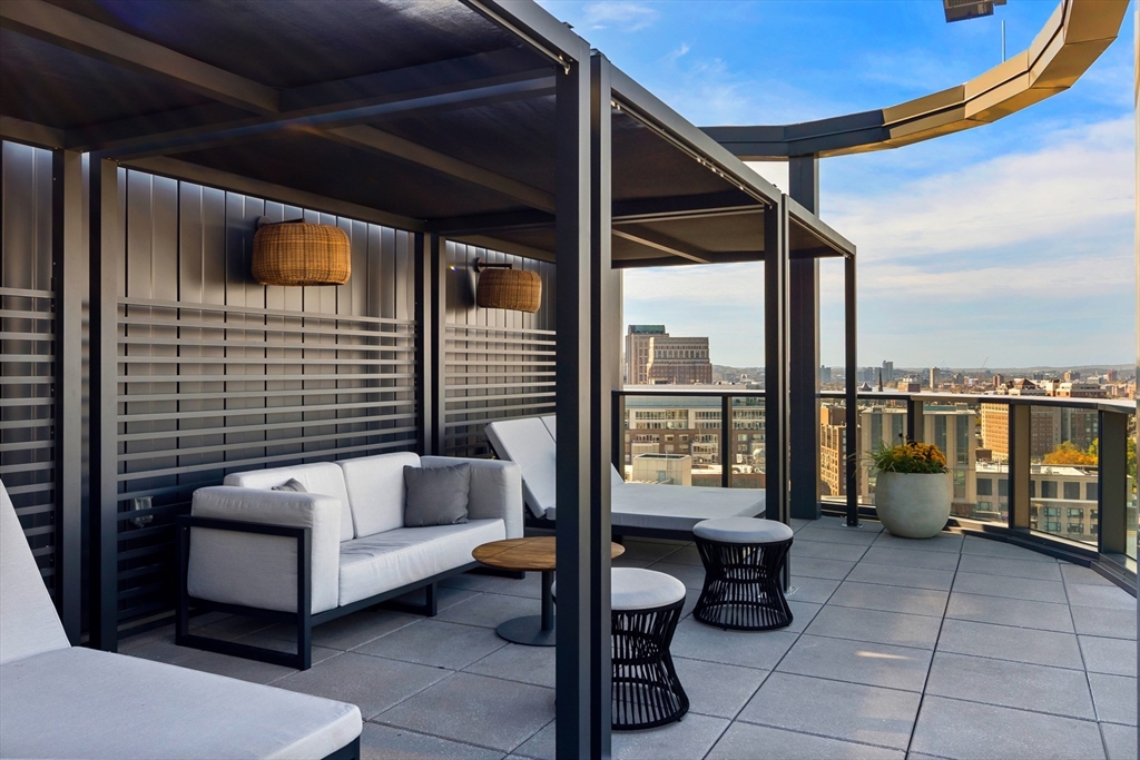 55 Lagrange Street, Unit 1901 Boston, MA 02111 - Photo 26 of 34 a balcony with couple of chairs and a couch