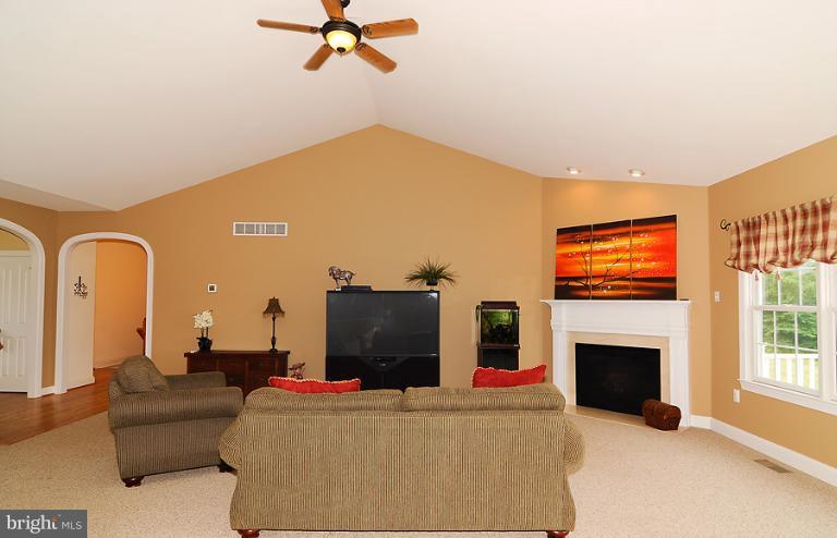 14441 Black Ankle Road Mount Airy, MD 21771 - Photo 19 of 25 a living room with furniture a fireplace and a flat screen tv