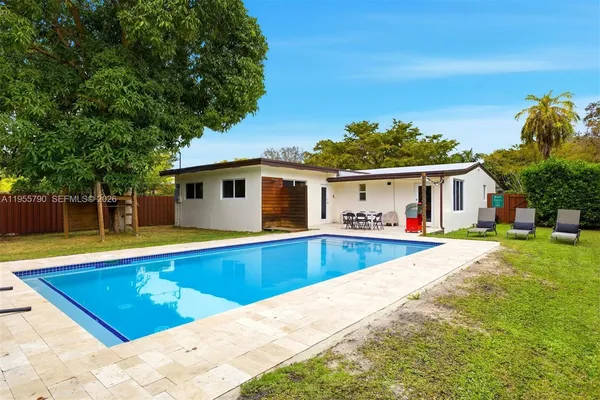 a view of a house with pool