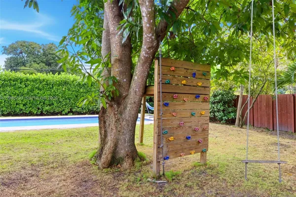a view of an outdoor space and trees