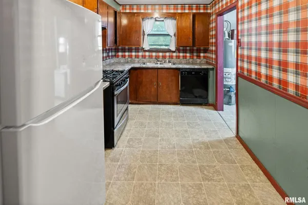 a view of a kitchen