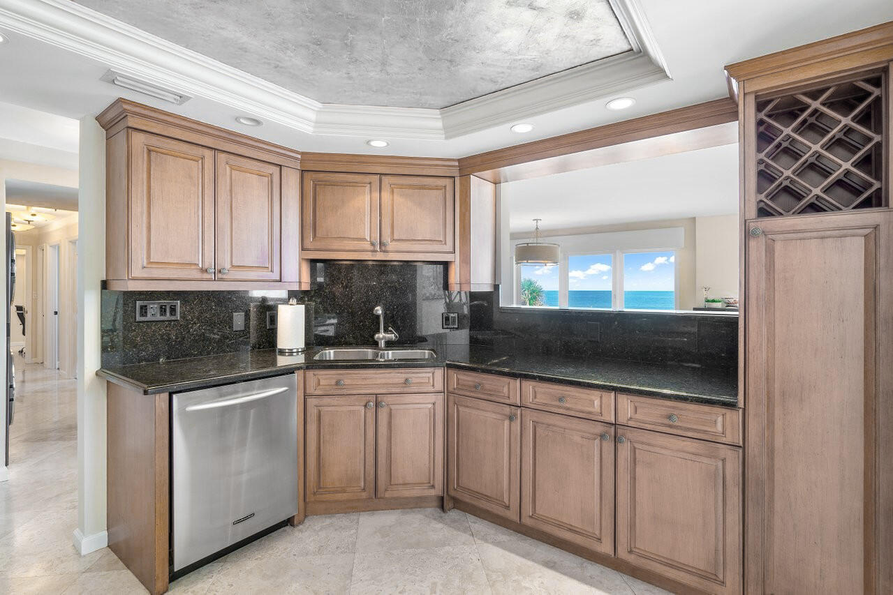 2066 North Ocean Boulevard, Unit 2SE Boca Raton, FL 33431 - Photo 9 of 32 Kitchen View 2_Final