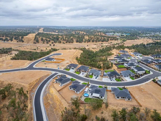 an aerial view of swimming pool