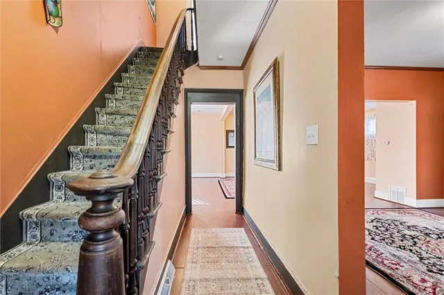 a view of an entryway with seating