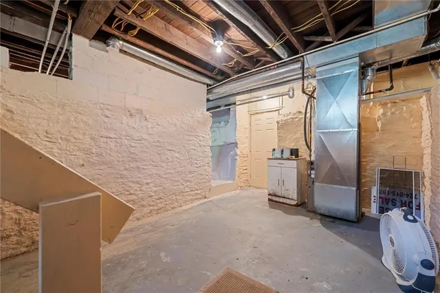 a view of storage and utility room