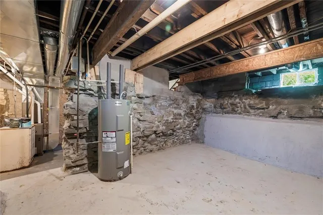 a view of water heater room