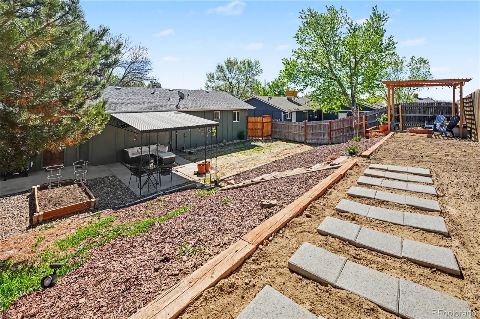 8207 High Street Denver, CO 80229 - Photo 20 of 31 a view of a patio with a table and chairs