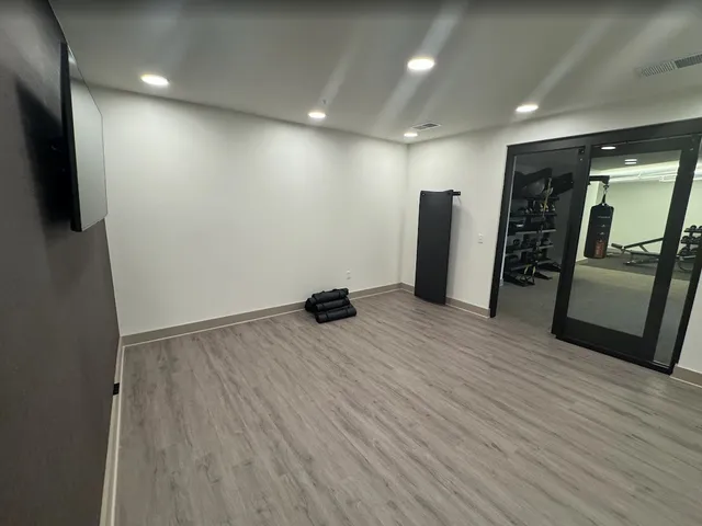 a kitchen with lots of counter space