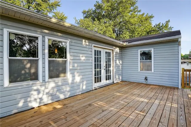 a view of a house with a porch