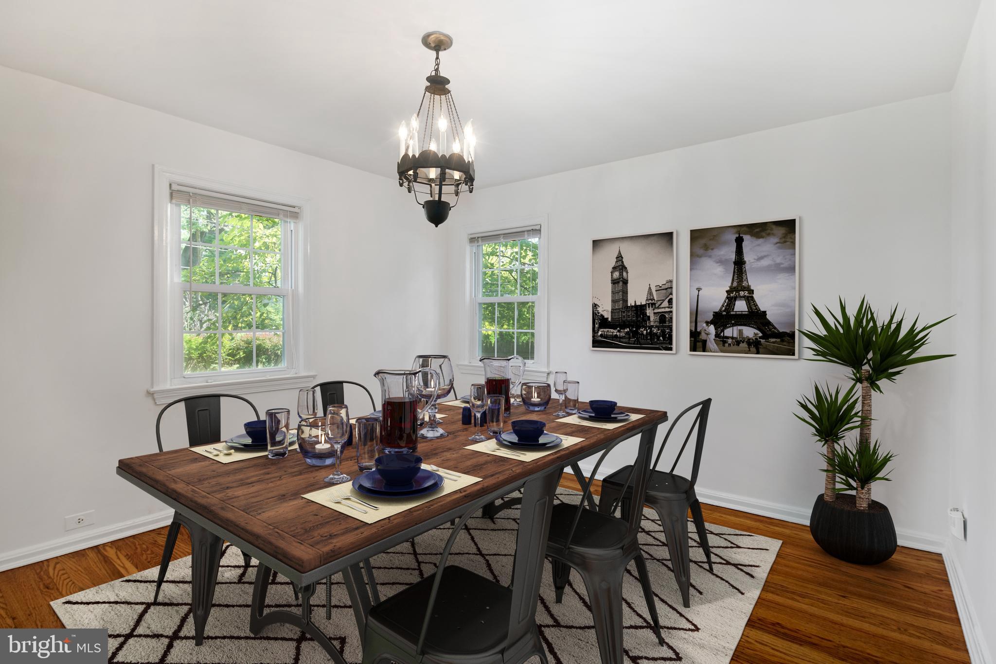 433 Haverford Road Wynnewood, PA 19096 - Photo 9 of 32 Spacious Dining Room - Staged