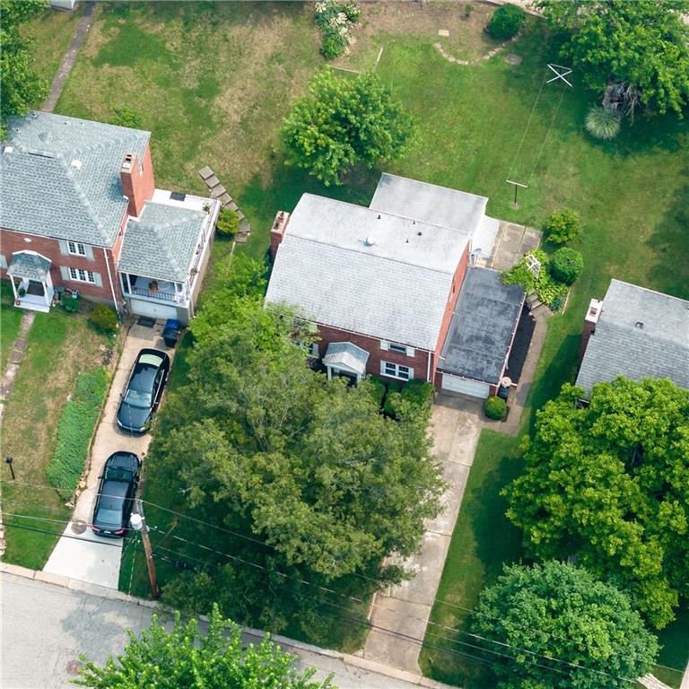 442 Serrano Avenue Pittsburgh, PA 15228 - Photo 28 of 31 an aerial view of a house with garden space and street view