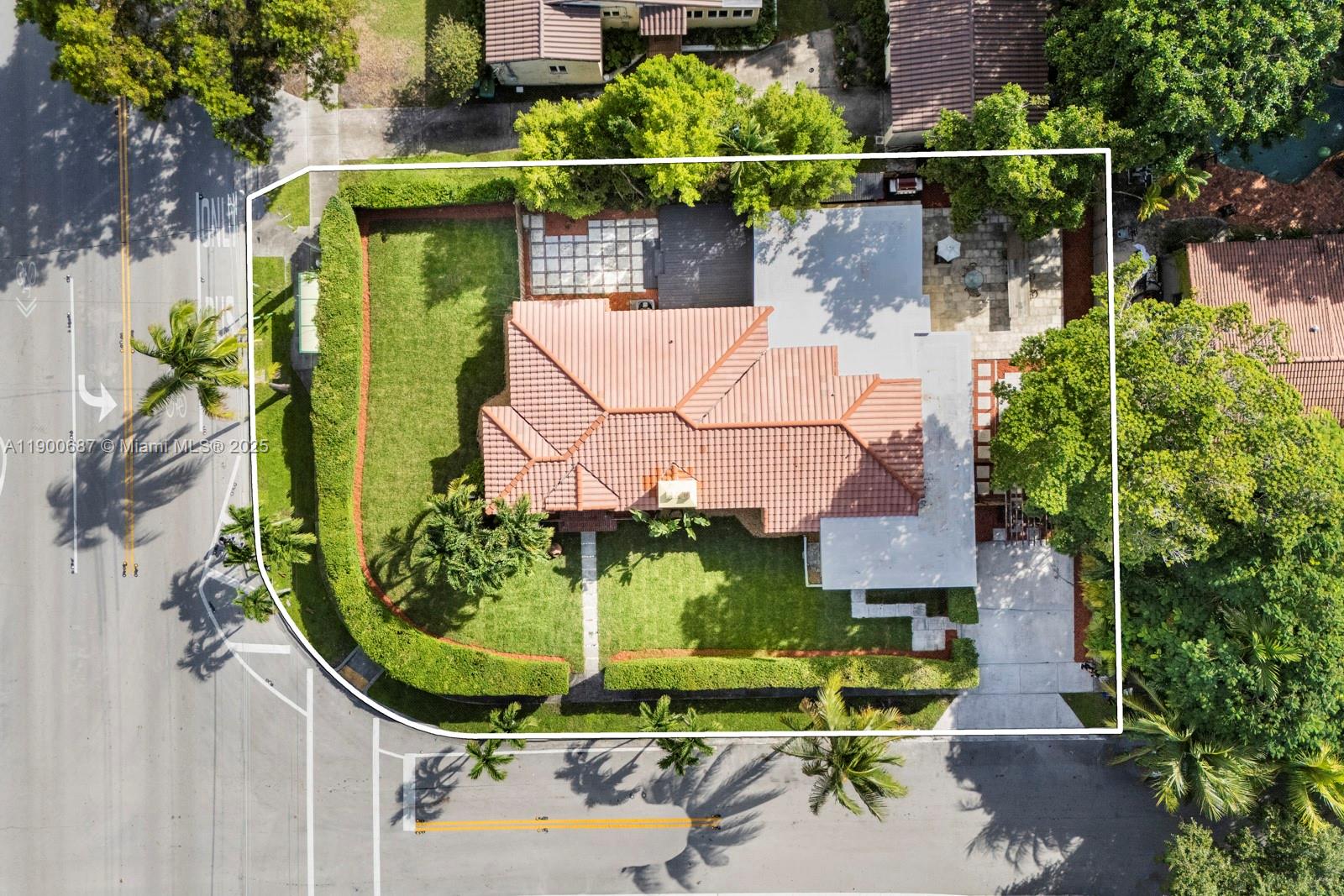 1200 Southwest 18th Street Miami, FL 33145 - Photo 31 of 36 an aerial view of a house with a garden and swimming pool
