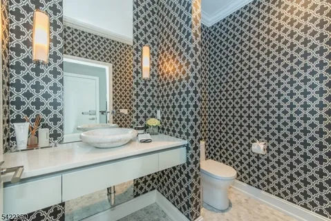 a bathroom with a sink and a toilet
