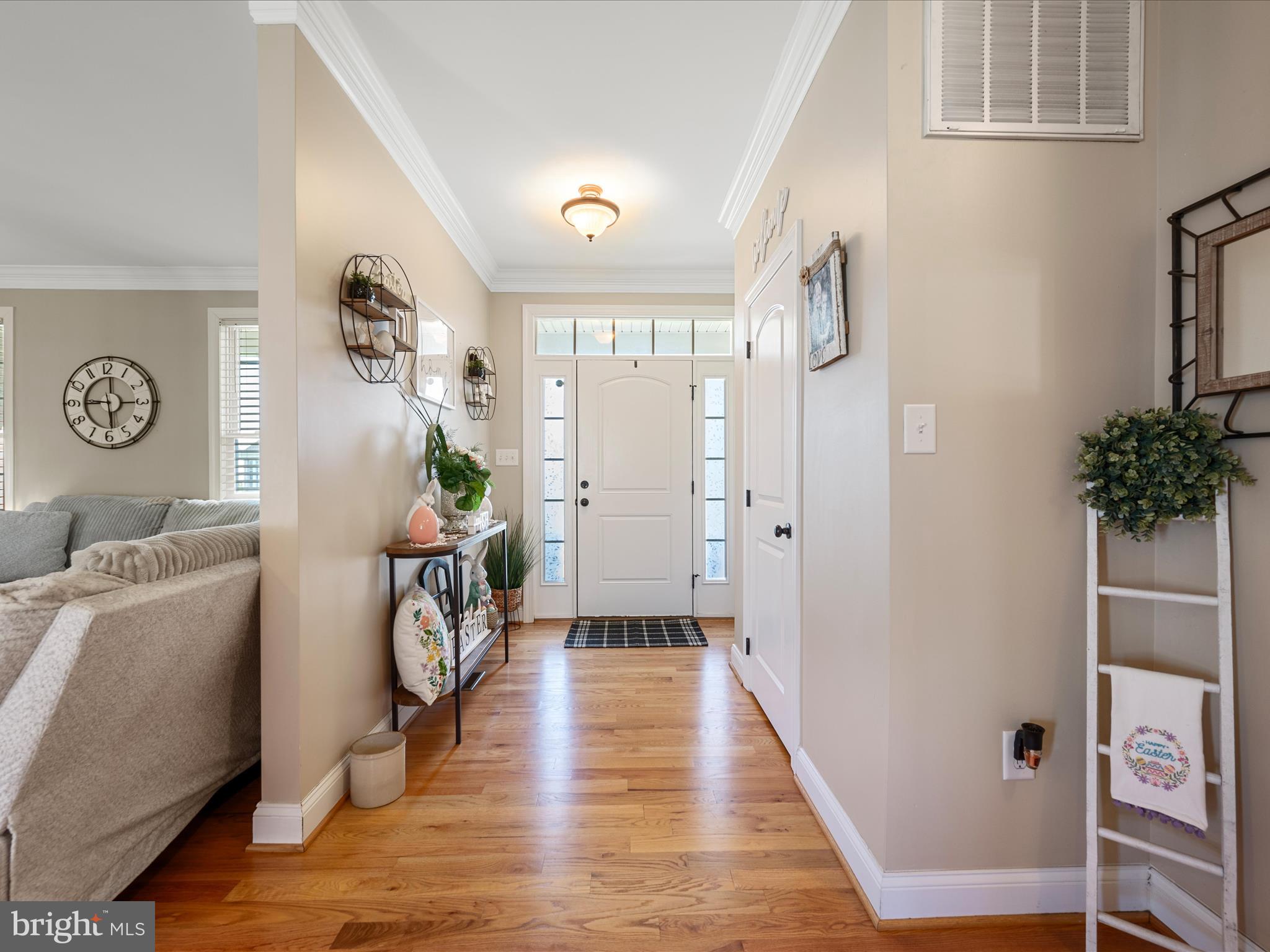 Gleaming hardwood floors