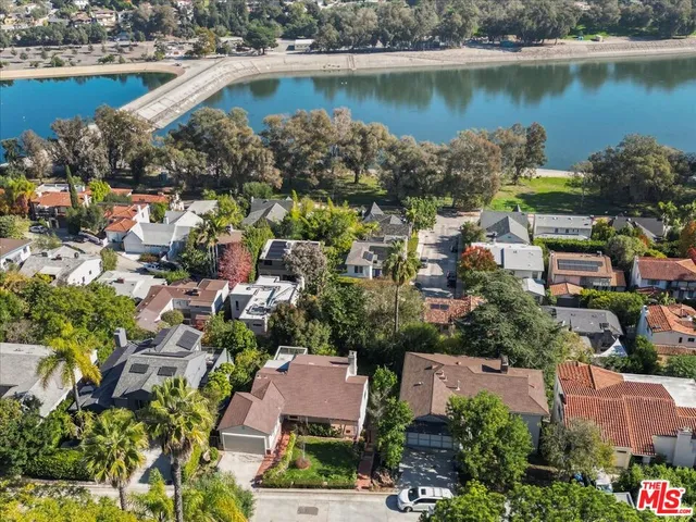 an aerial view of multiple houses