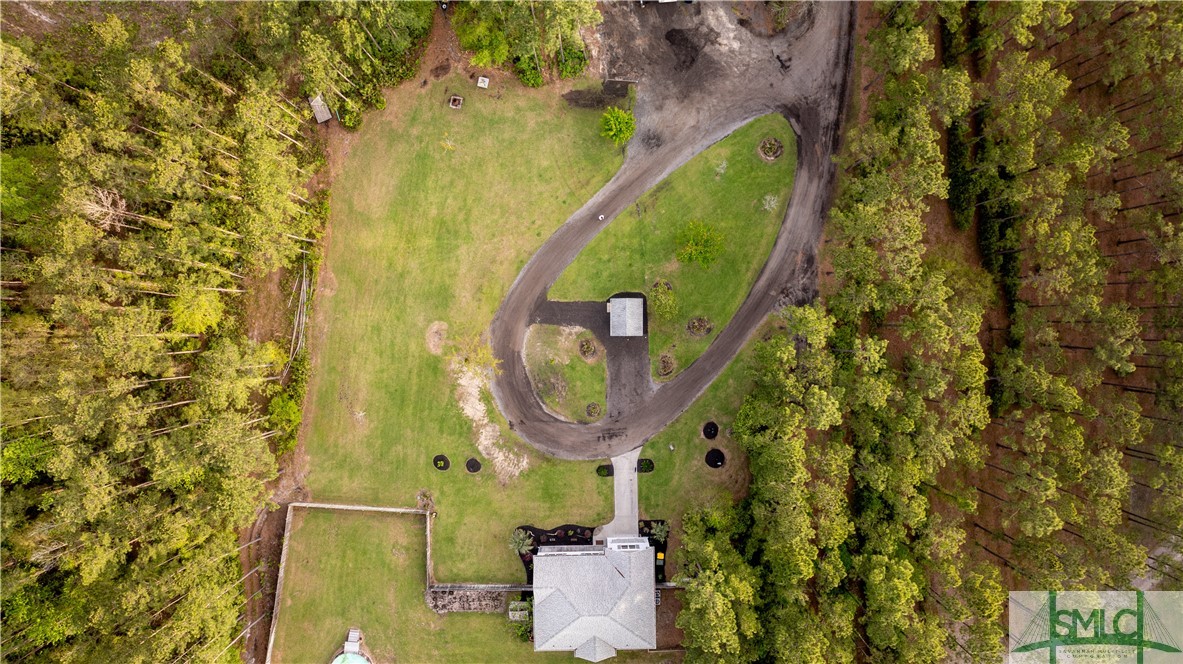 275 Kilkenny Road Richmond Hill, GA 31324 - Photo 4 of 50 Aerial driveway view