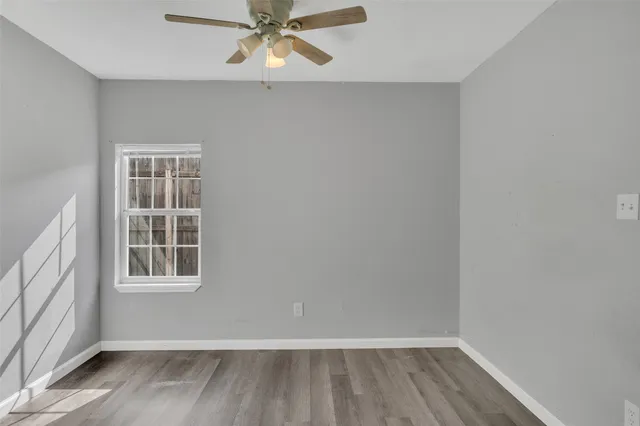 a view of a backyard with a garden