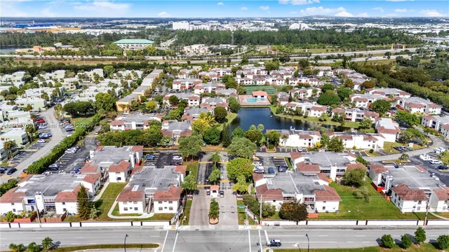 an aerial view of city
